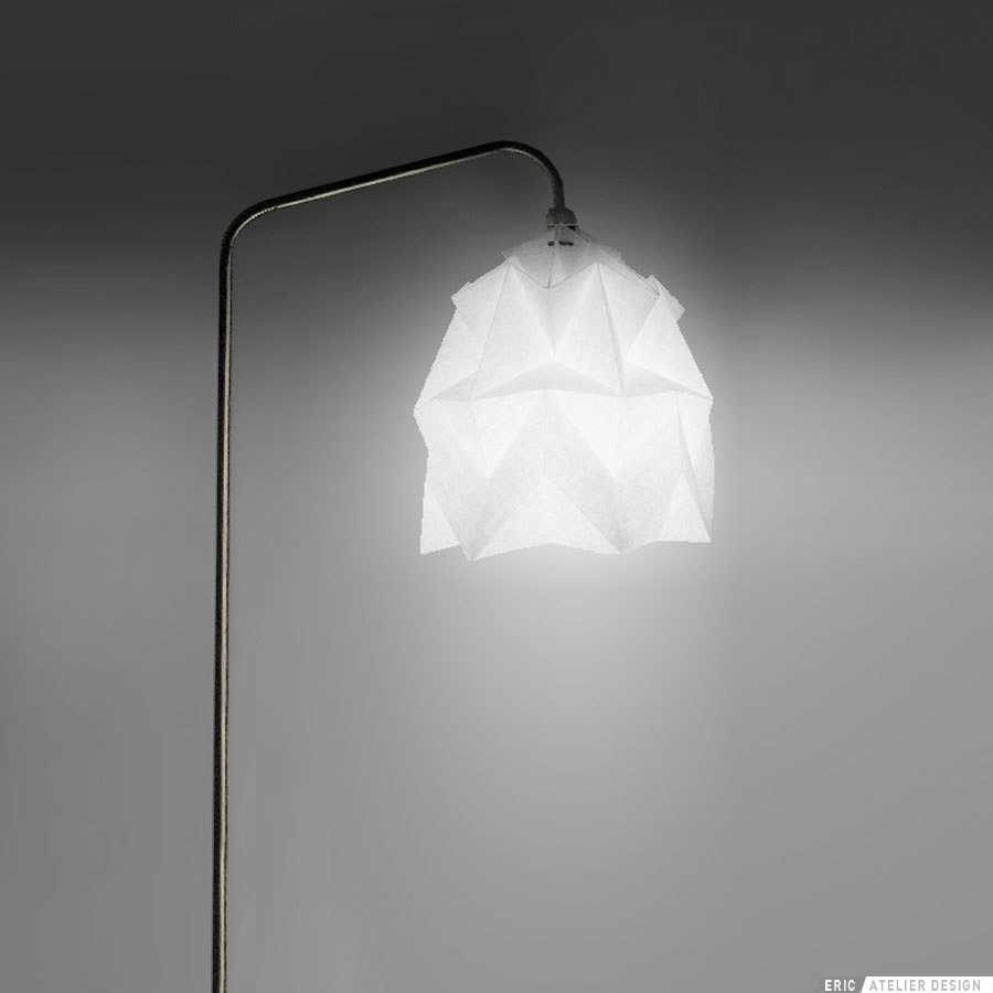 Lampadaire origami